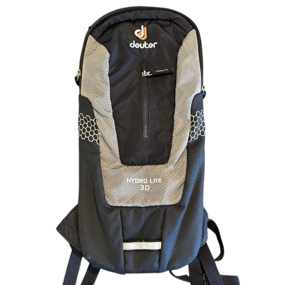 Deuter Hydro Lite 3.0 Hydration‎ Pack Black Gray Airstripes Backpack Hiking